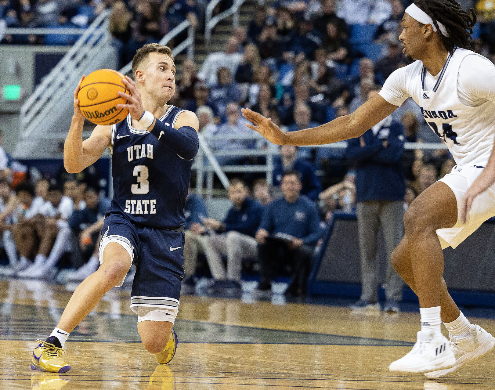 USU men’s basketball: Aggies fade late in game against Wolf Pack
